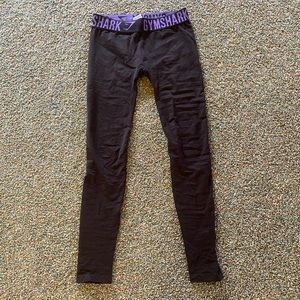Gymshark black n purple leggings